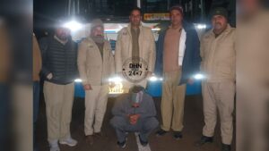 Mandi News : नाकाबंदी के दौरान बस से 604 ग्राम चरस बरामद, एक आरोपी गिरफ्तार